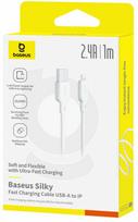 Laidas Baseus P10377702213-00, Lightning/USB Type A, 100 cm, balta sp.