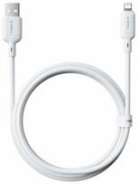 Laidas Baseus Silky P10377702213-0, Lightning/USB Type A, 200 cm, balta sp.