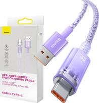 Laidas Baseus Explorer CATS010405, USB Type C/USB Type A, 100 cm, violetinė sp., 100 W