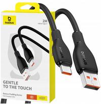 Laidas Baseus Pudding Series, USB Type C/USB Type A, 200 cm, juoda sp., 100 W