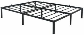 Lova pusantros vietos Akord Furniture Factory, 140 x 190 cm, juoda sp., be čiužinio, su grotelėmis