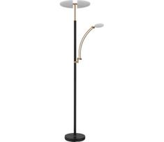 Globo 58909B - LED reguliuojama grindinė lempa TIRANA 40W/230V + 5,5W juoda