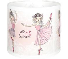 BRILAGI - Universalus BOBO E27 gaubtas, skersmuo 15 cm, baltas/rožinis/su baleto bateliais
