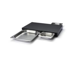Continenta C5328 - rinkinys: virtuvinė pjaustymo lenta 49,5x32,5 cm + 3 Duracore dubenys