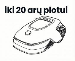 Belaidis vejos robotas Dreame A1 PRO - 5Ah baterija/iki 2000 m² (20 a.)