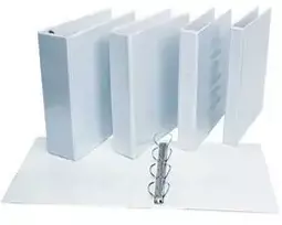 Žiedinis segtuvas Panta Plast, A4, 40mm, 4 žiedų, baltos spalvos