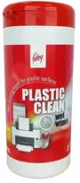 Servetėlės plastikinių paviršių valymui College, 100 drėgnų servetėlių plastikinėje dėžutėje