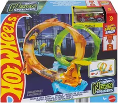 Mattel HOT WHEELS NEON SPEEDERS dvigubos kilpos trasa (JMG49)