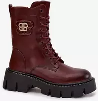 Bordo spalvos aulinukai su raišteliais Step in style