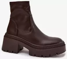 Rudi aulinukai su storu kulnu Step in style