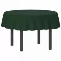 Stalo skraistė Apvali Tamsiai žalia Ø 140 cm