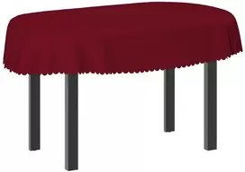 Stalo skraistė 5 vnt. Vyno raudona 130 x 180 cm Ovalo