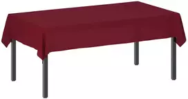 Stalo skraistė 5 vnt. Vyno raudona 140 x 220 cm Poliesteris