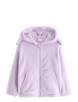 Lindex - Hoodie In Pile - Flisinė striukė - Violetinė