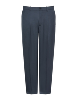 Calvin Klein - Tapered Pleated Wool Blend Pant - Klasikinės kelnės - Tamsiai mėlyna