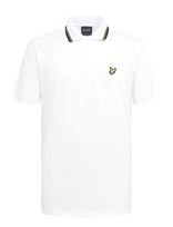 Lyle & Scott - Tipped Track Polo Shirt - Marškinėliai trumpomis rankovėmis - Balta
