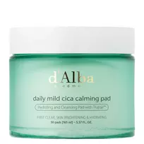 d’Alba - Daily Mild Cica Calming Pad - Raminantys Veido Padukai su Azijine Centele - 50vnt