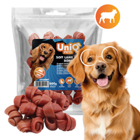 UniQ Pets - Minkšti ėrienos mėsos mazgeliai, 500 g