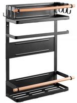 Virtuvės lentyna Maclean Magnetis Shelf MC-910, juoda sp., 34 cm x 11.2 cm x 46.5 cm