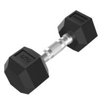 Tunturi Platinum Hex Rubber Dumbbell, 6kg
