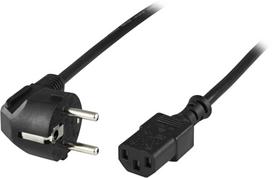 Maitinimo laidas Deltaco DEL-111A CEE 7/7 plug Male (vyriška), IEC C13 Male (vyriška), 10 m, juoda sp.