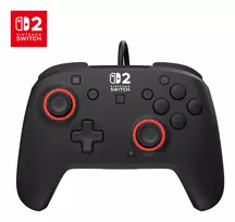 Laidinis žaidimų valdiklis Turtle Beach Rematch, skirtas Nintendo Switch 2 – USB‑C, 3 m laidas, užpakalinis mygtukas, D‑padas, juodas