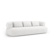 Dramblio kaulo spalvos sofa iš boucle 200 cm Jenny – Micadoni