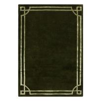 Rankų darbo tamsiai žalios spalvos iš vilnos kilimas 120x170 cm Gatsby – Flair Rugs