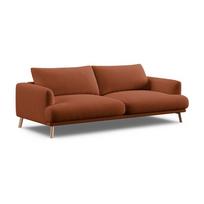 Terakotos spalvos sofa 200 cm Naomi – Micadoni