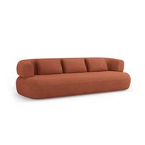 Terakotos spalvos sofa iš boucle 200 cm Jenny – Micadoni