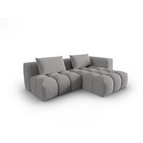 Pilkos spalvos kampinė sofa (su dešiniuoju kampu/su gultu) Verona – Cosmopolitan Design