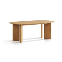 Iš ąžuolo masyvo valgomojo stalas 100x200 cm Charlotte – Micadoni