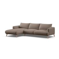 Taupe spalvos kampinė sofa (su kairiuoju kampu/su gultu) Naomi – Micadoni