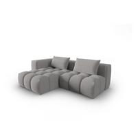 Pilkos spalvos kampinė sofa (su kairiuoju kampu/su gultu) Verona – Cosmopolitan Design
