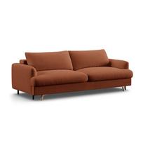 Terakotos spalvos sulankstoma/su sandėliavimo vieta sofa 233 cm Naomi – Micadoni