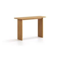 Natūralios spalvos iš ąžuolo masyvo konsolinis staliukas 40x120 cm Charlotte – Micadoni