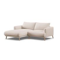 Smėlio spalvos kampinė sofa (su kairiuoju kampu/su gultu) Naomi – Micadoni