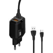 Telefono įkroviklis Somostel SMS-A139, USB Type-C/2 x USB, 100 cm, juoda sp., 12 W