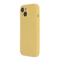 „Soft Touch“ Mag dėklas, skirtas Apple iPhone 15 Plus 6,7", pastelinės geltonos spalvos