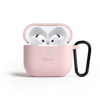 Etteri silikoninis dėklas AirPods 4 šviesiai rožinis