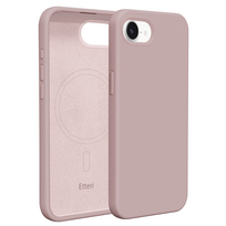 Etteri silikoninis Mag dėklas, skirtas Apple iPhone 16e / 17e, šviesiai rožinis