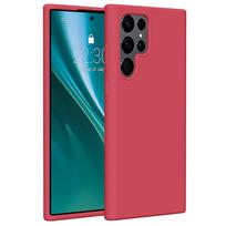 Etteri silikoninis dėklas Samsung Galaxy S22 Ultra aviečių spalvos