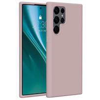 Etteri silikoninis dėklas Samsung Galaxy S22 Ultra šviesiai rožinės spalvos