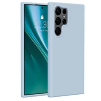 Etteri silikoninis dėklas Samsung Galaxy S23 Ultra, šviesiai mėlynas