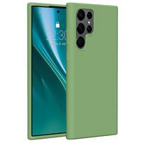 Etteri silikoninis dėklas Samsung Galaxy S22 Ultra šviesiai žalias