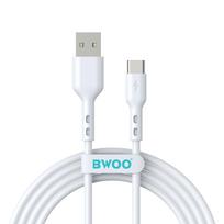 BWOO USB – USB-C laidas 2m 3A baltas