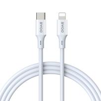 BWOO USB-C – Lightning laidas 2m 27W ABS + TPE baltas