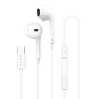 BWOO laidinės ausinės HF175 USB-C skaitmeninė jungtis baltos