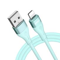 BWOO minimalistinis silikoninis 3A laidas X280L USB-A į Lightning žalias