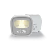 Žadintuvas su LED zuikio naktine lempute PURE FNL-06 AURORA baltas kvadratinis Forever Light